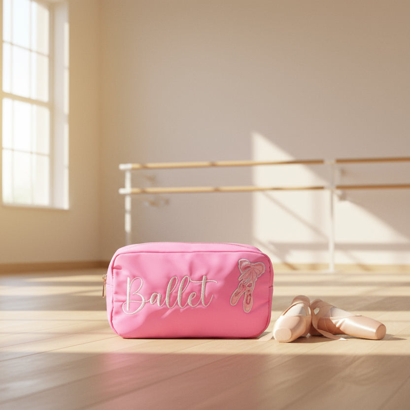 "Ballet" Medium Pouch, Candy Pink