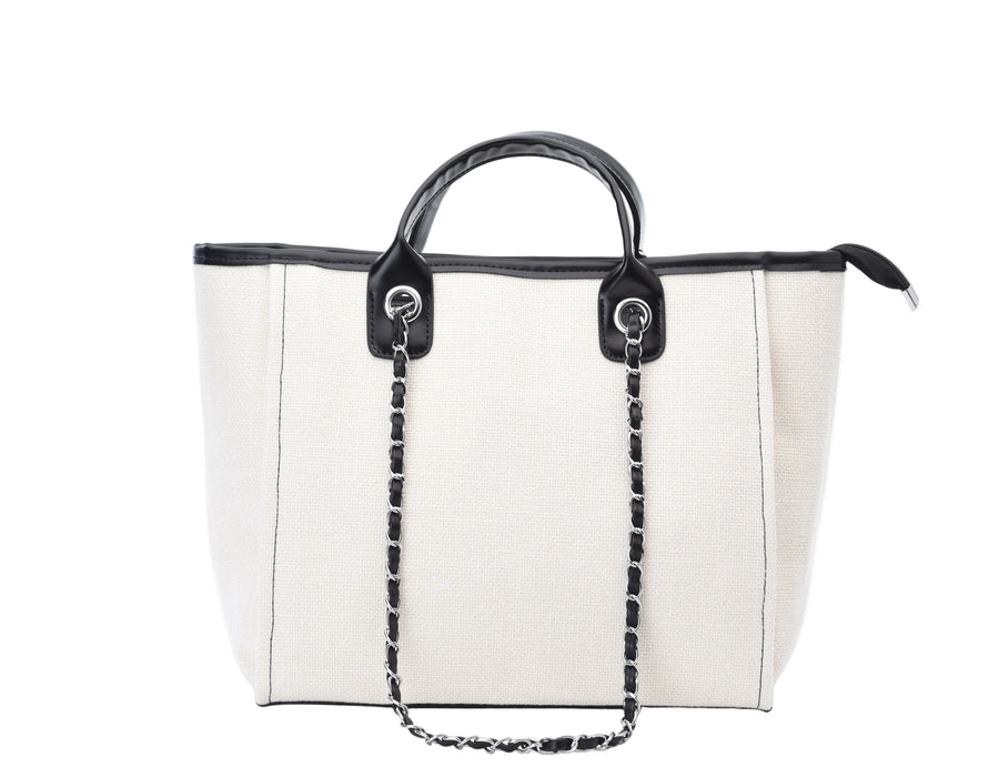 Personalised Medium Canvas Chain Tote Bag