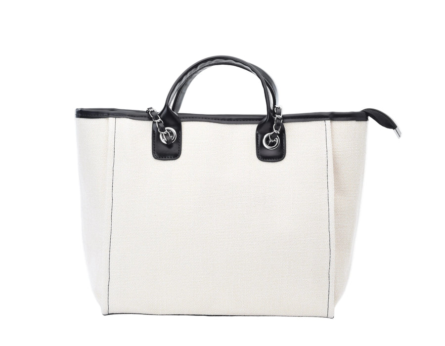 Personalised Medium Canvas Chain Tote Bag