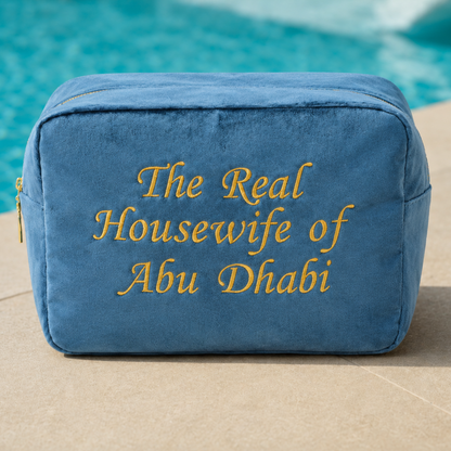 "The Real Housewife of Abu Dhabi" Velvet Pouch,