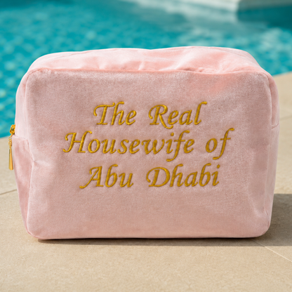 "The Real Housewife of Abu Dhabi" Velvet Pouch,