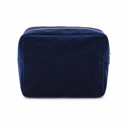 Luxury Personalised Velvet Large Pouch, Bold Edit