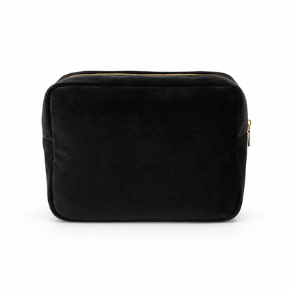 Luxury Personalised Velvet Large Pouch, Bold Edit