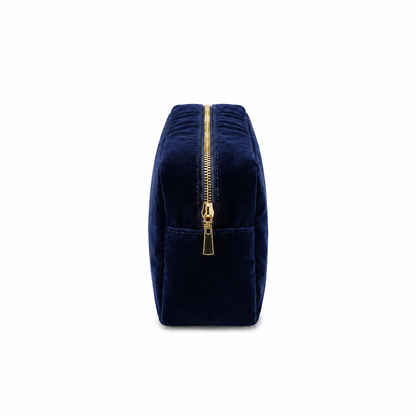 Luxury Personalised Velvet Large Pouch, Bold Edit