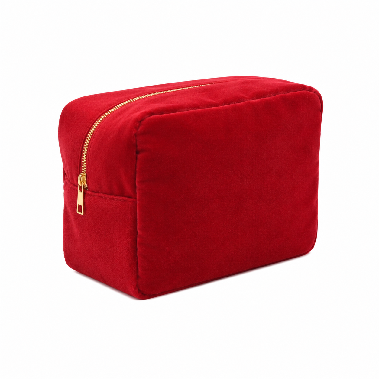 Luxury Personalised Velvet Large Pouch, Bold Edit