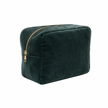 Luxury Personalised Velvet Large Pouch, Bold Edit