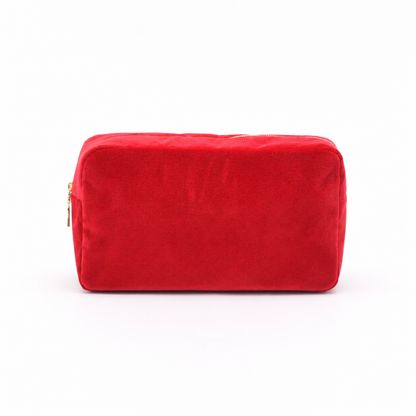 Luxury Personalised Velvet Bold Edit, Medium Pouch