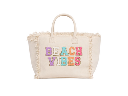 "Beach Vibes" St Bart's Tote Bag