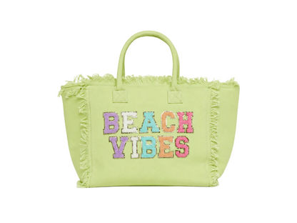 "Beach Vibes" St Bart's Tote Bag