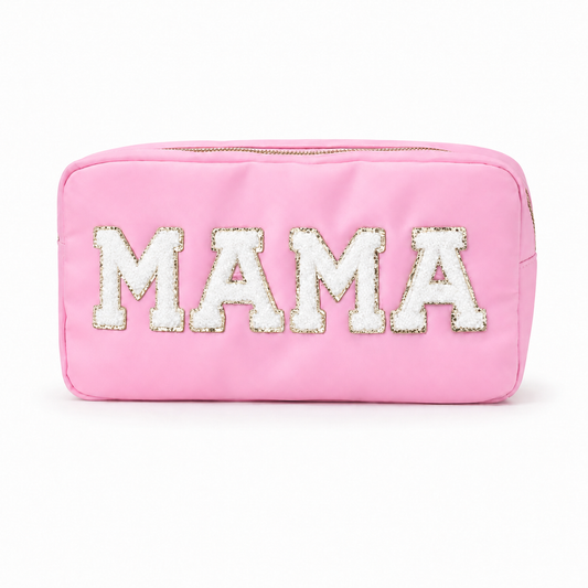 "MAMA" Medium Pouch, Baby Pink