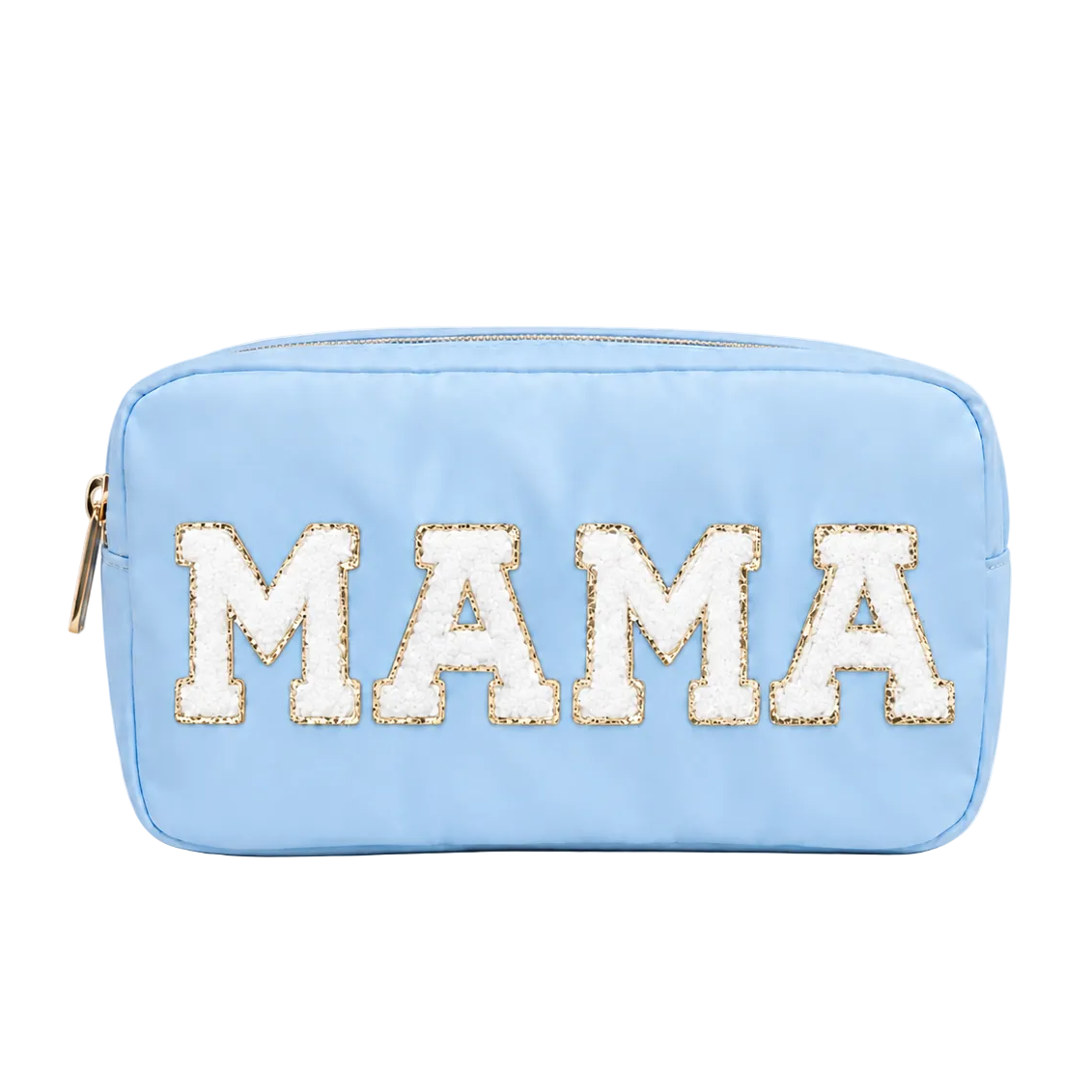 "MAMA" Medium Pouch, Baby Blue