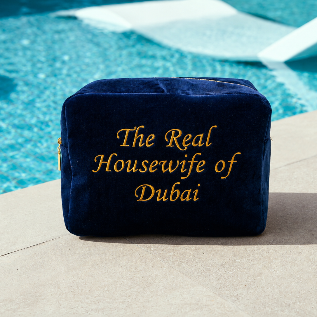 "The Real Housewives of Dubai" Large Velvet Pouch