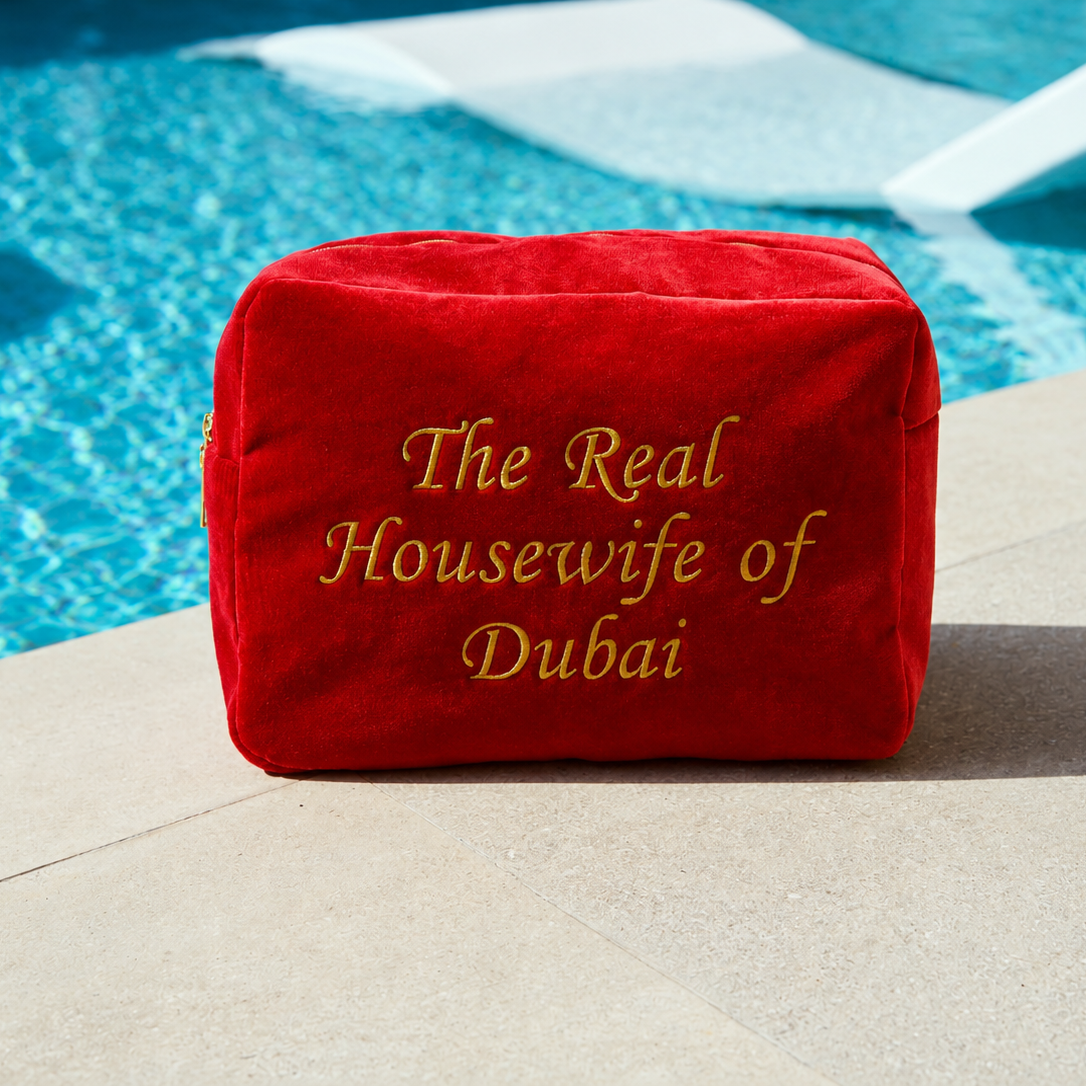 "The Real Housewives of Dubai" Large Velvet Pouch