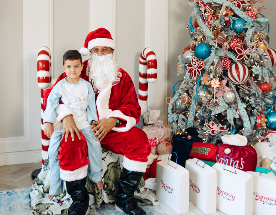 Blue Personalised Children's 'Believe' Christmas Pjs