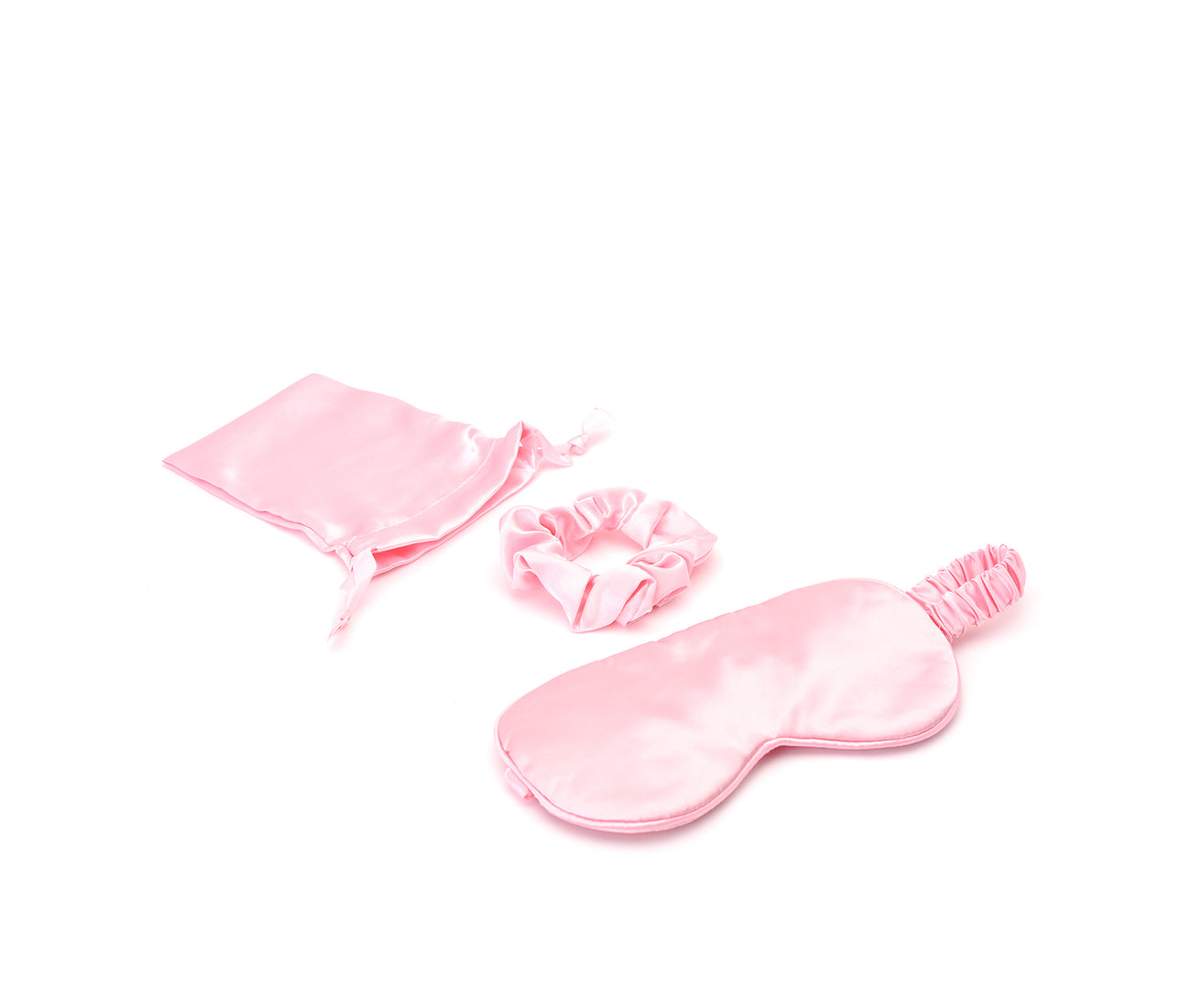 Pink Eye Mask & Scrunchies Gift Set, Personalised
