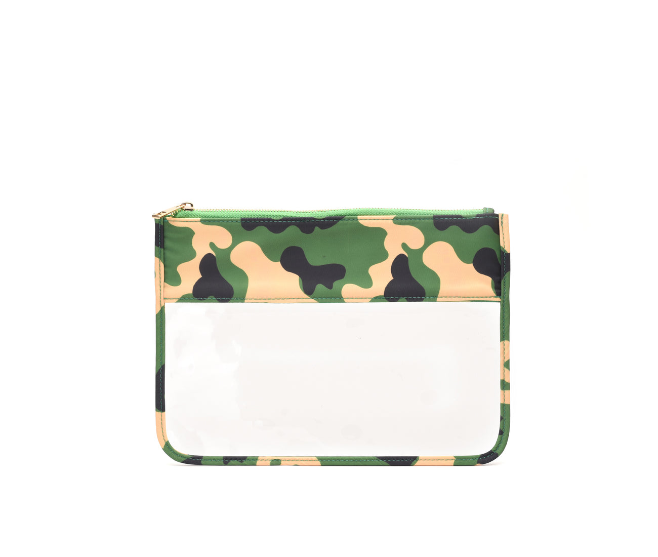 Green Camouflage Personalised Travel Pouch