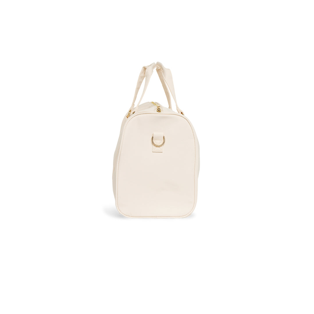 Cream Flight Mode Bag – Gym, Travel & Carry-On Style - The Happy Tribe