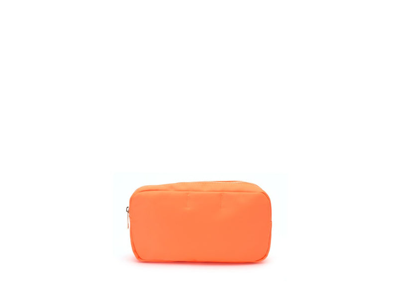 Neon Orange Personalised Pouch - Small