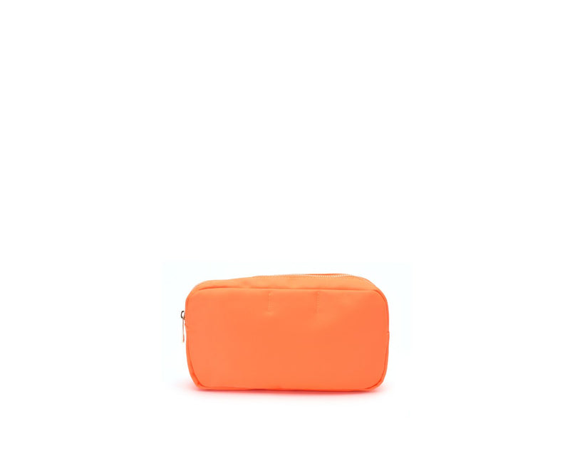 Neon Orange Personalised Pouch - Small