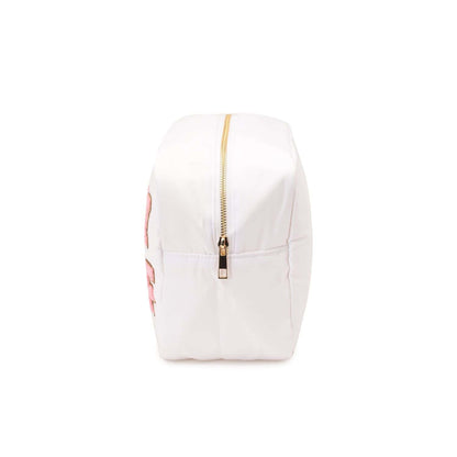 White Large “Baby Stuff” Pouch - The Happy Tribe