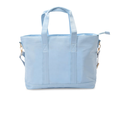 "Baby Stuff" Tote Bag, Baby Blue
