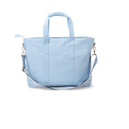 "Baby Stuff" Tote Bag, Baby Blue