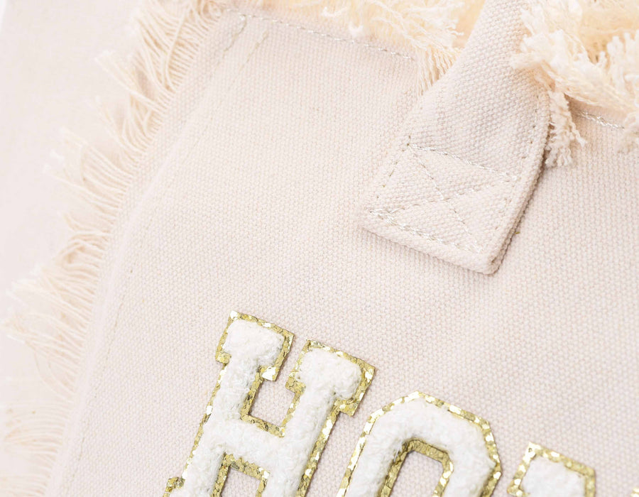 Cream St Bart’s Tote Bag - “Honeymoon”