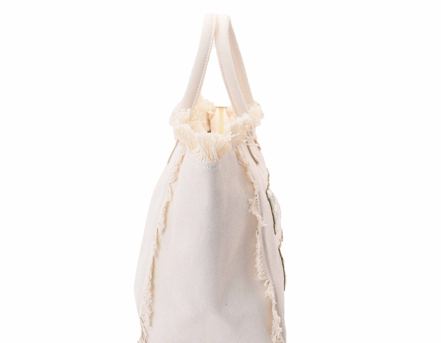 Cream St Bart’s Tote Bag - “Honeymoon”