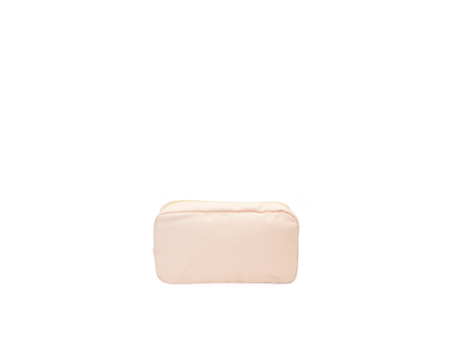 Cream Small “Glam” Pouch