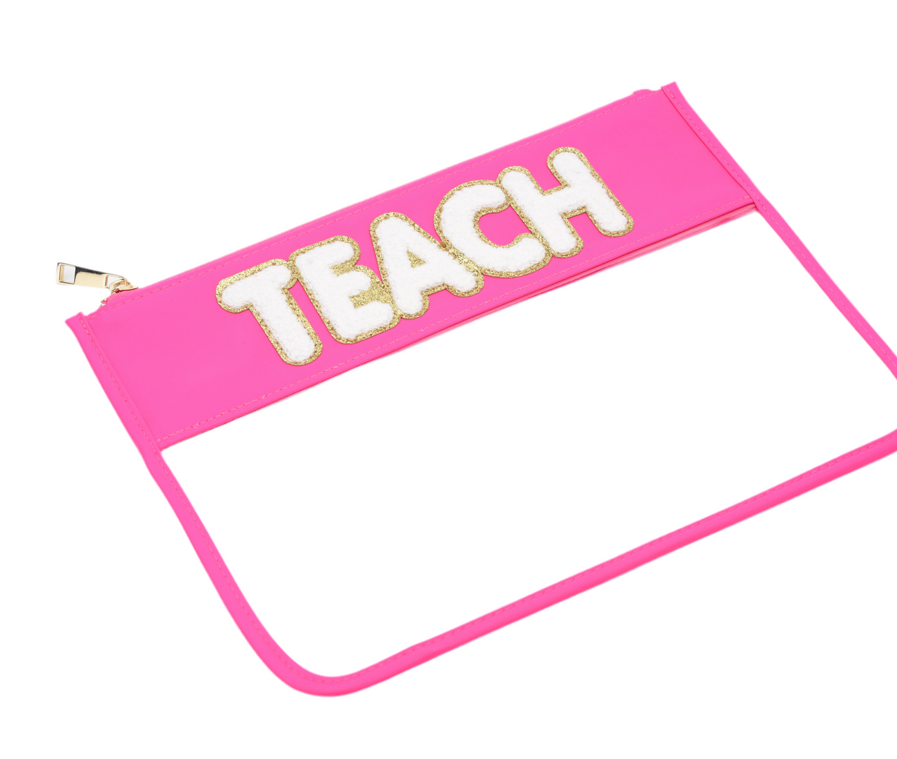 Neon Pink Teacher Pouch - Personalized Classroom Organiser