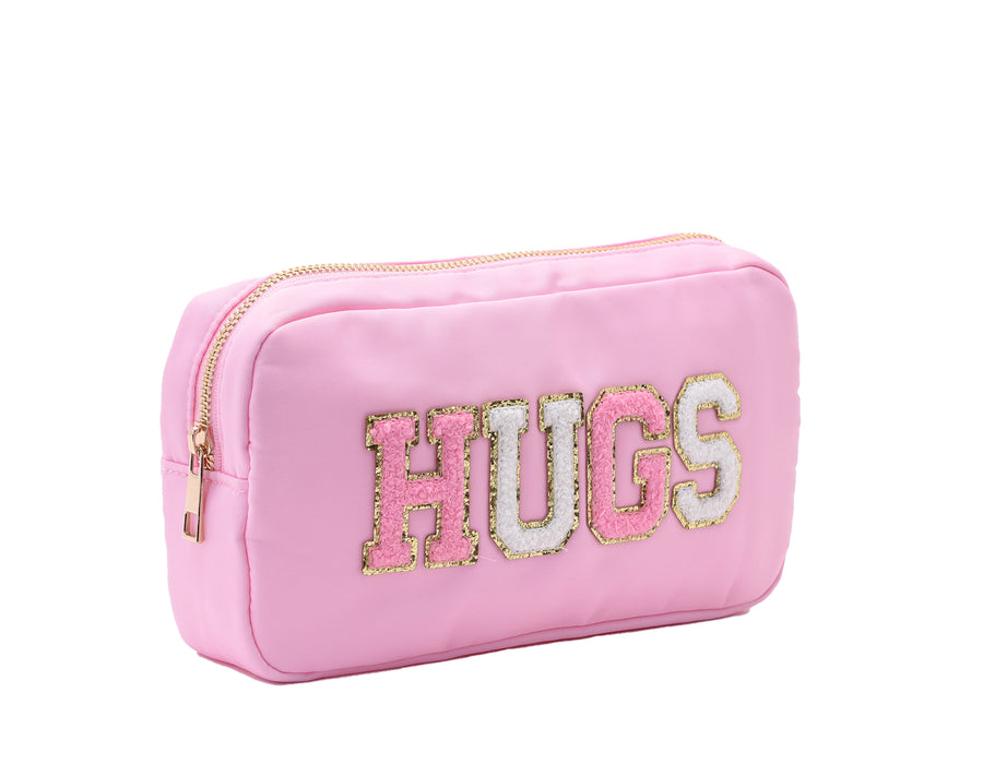 Baby Pink Medium Pouch - “Hugs”