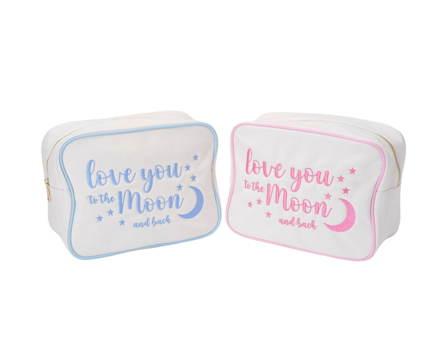 Cream Baby Pink Large Pouch 