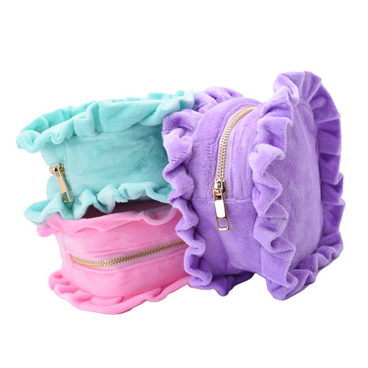 Luxury Personalised Ruffle Pouch – Extra Small