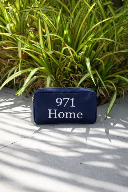 Luxury “971 Home” Small Pouch