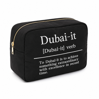 “Dubai-it” Large, Black Pouch