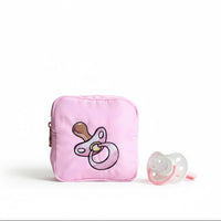 Baby Pink Extra Small Pouch - "Pacifiers"