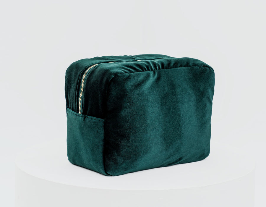 Velvet Christmas Gift Set – “Merry & Bright” + “Joy” (Large + Medium Pouch Bundle)