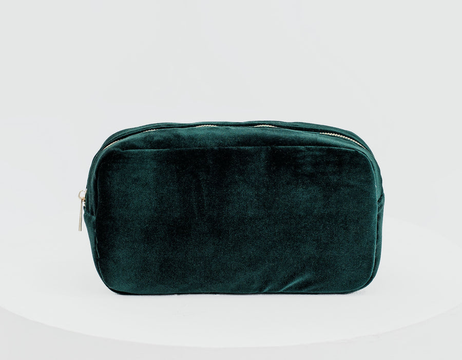 Medium Green Velvet Pouch – “Joy” (Limited Edition)