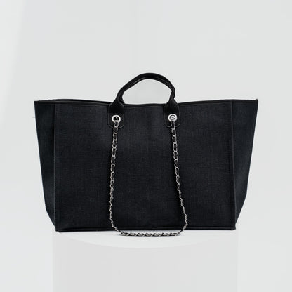 Personalised Extra Large Canvas Chain Tote Bag