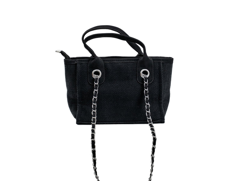 Personalised  Black small tote bag