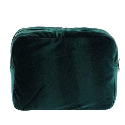Large Green Velvet Pouch “ We stand with the UAE”