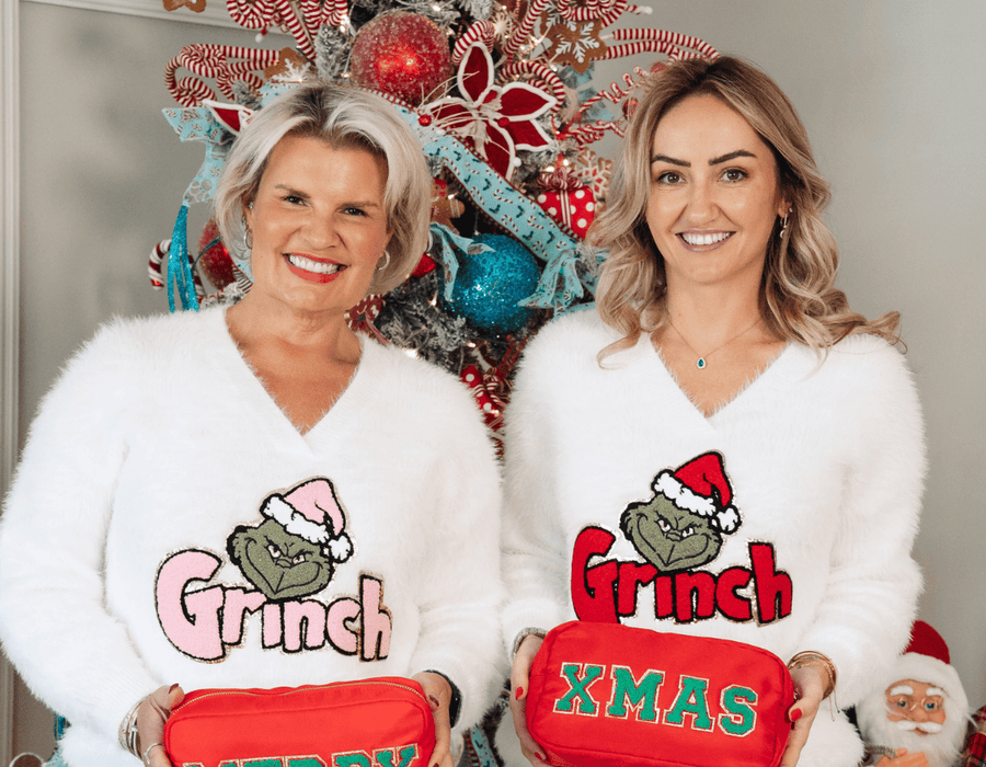 White Grinch Fluffy Jumper