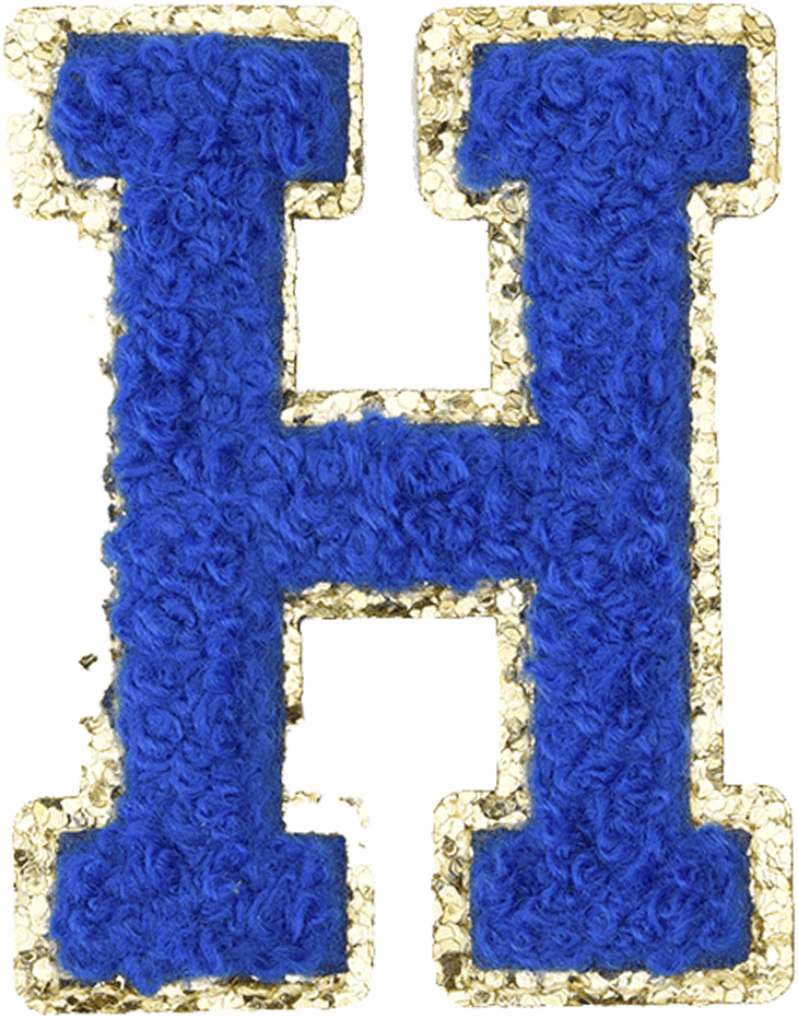 Royal Blue Letter - The Happy Tribe