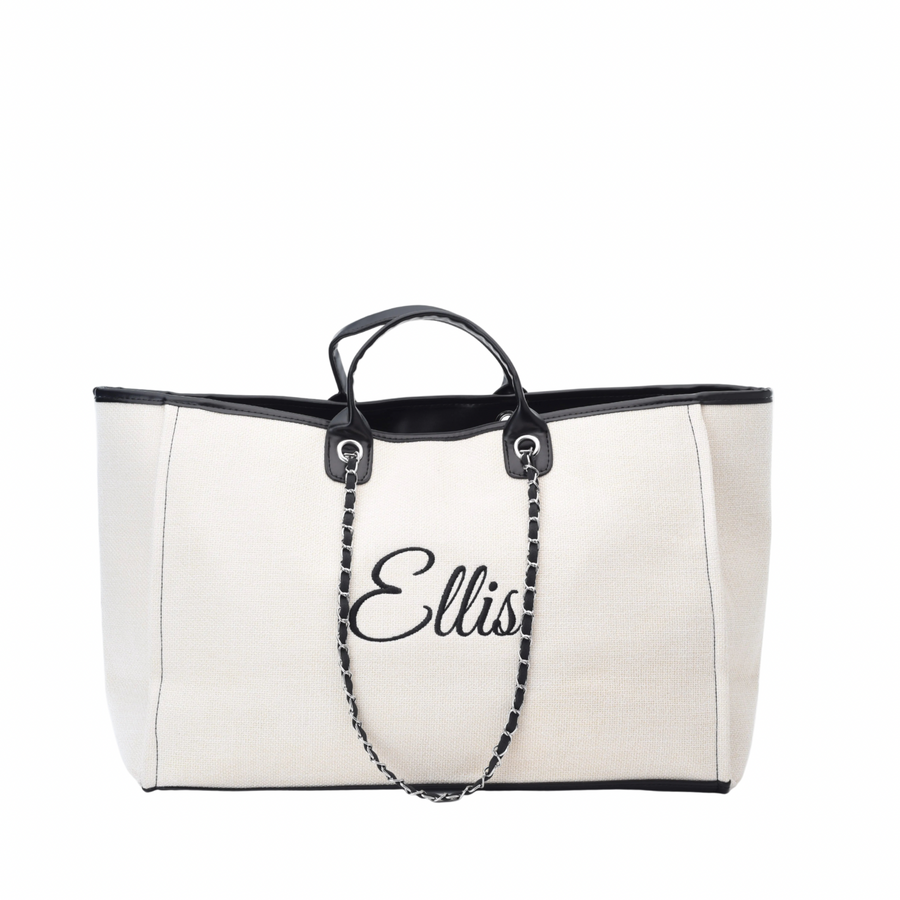Personalised Canvas Chain Tote Bag