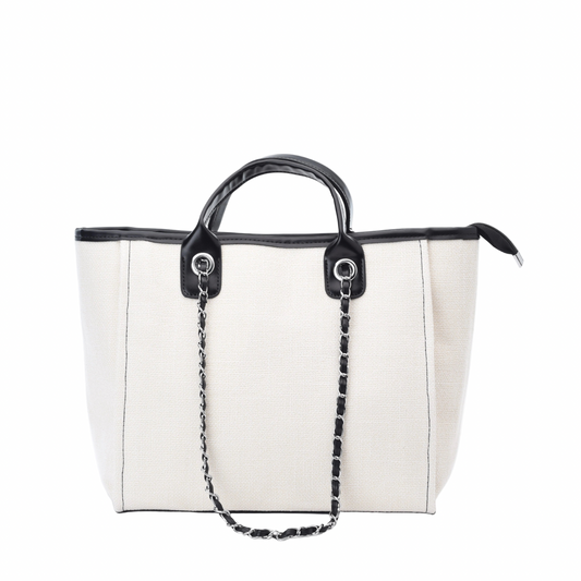 Personalised Medium Canvas Chain Tote Bag