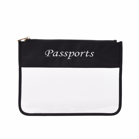 "Passport" Clear Travel Pouch