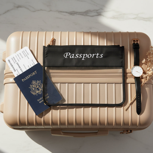 "Passport" Clear Travel Pouch