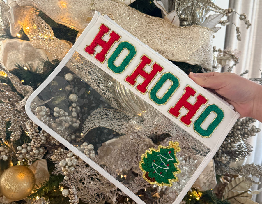 HO HO HO Christmas Clear Pouch – Festive Edition