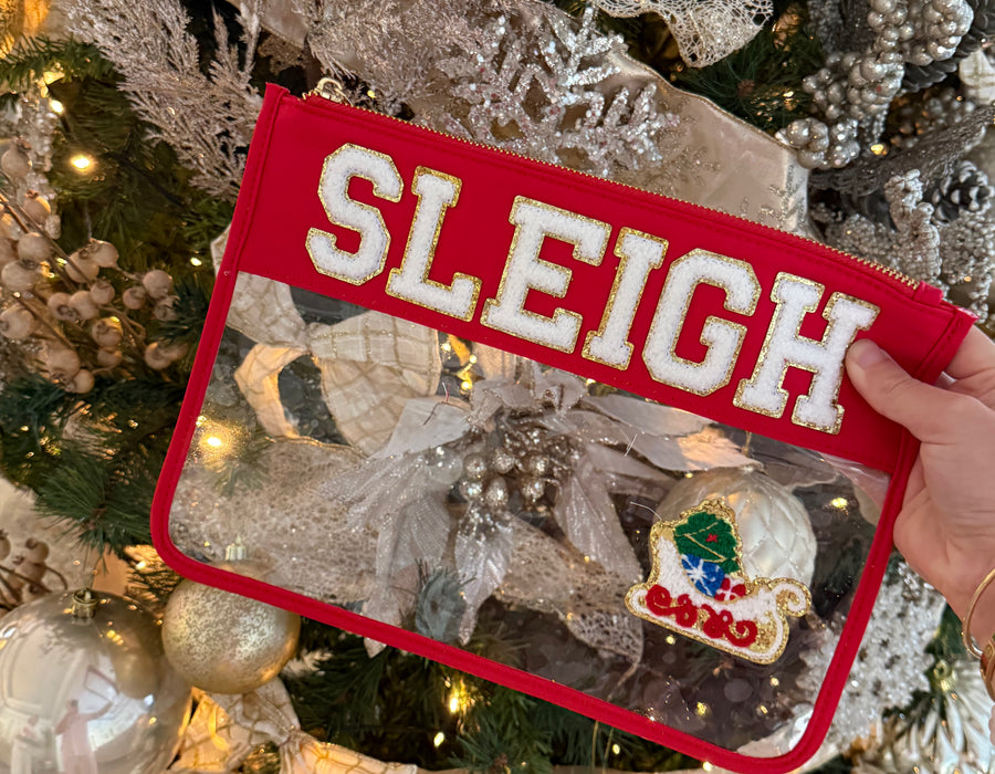 HO HO HO Christmas Clear Pouch – Festive Edition