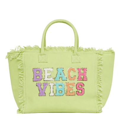 "Beach Vibes" St. Barth Tote Bag